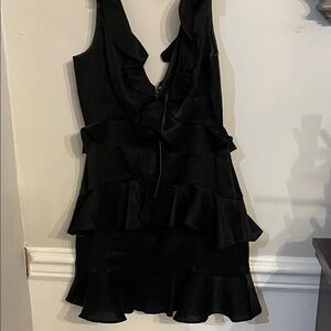 House of Harlow 1960 Black Layered Backless Dress
